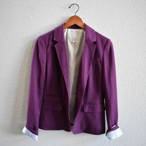 Sz 6 | Banana Republic | eggplant blazer